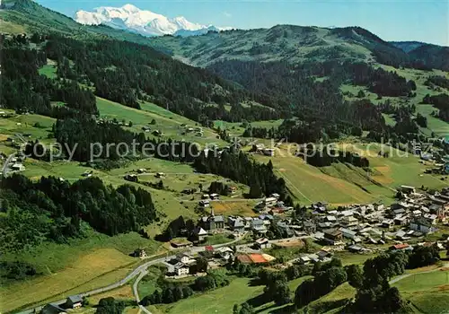 AK / Ansichtskarte Les_Gets_Haute_Savoie Fliegeraufnahme Massif du Mont Blanc Les_Gets_Haute_Savoie