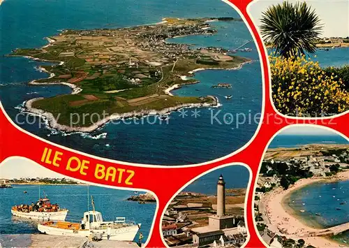 AK / Ansichtskarte Ile de Batz Fliegeraufnahme Port Plage Ile de Batz