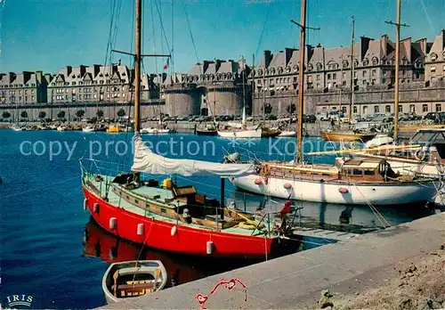 AK / Ansichtskarte Saint Malo_Ille et Vilaine_Bretagne Bassin des Yachts Grande Porte Saint Malo_Ille et Vilaine