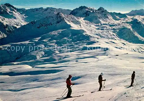 AK / Ansichtskarte Contamines Montjoie_Les Skipisten Contamines Montjoie_Les