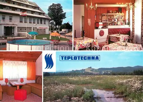 AK / Ansichtskarte Ceska_Lipa_Boehmisch_Leipa Hotel Teplotechna Landschaftspanorama Ceska_Lipa_Boehmisch_Leipa