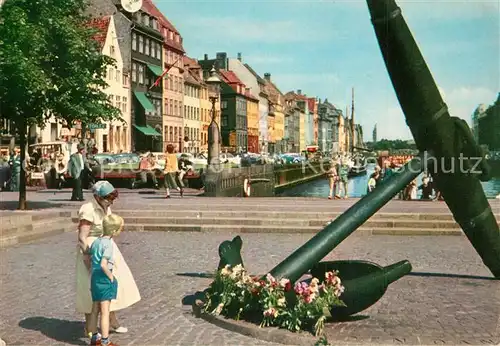 AK / Ansichtskarte Kopenhagen Mindesmaerket ved Nyhavn Kopenhagen