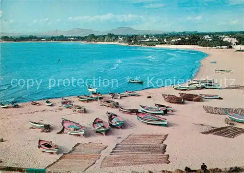 AK / Ansichtskarte Hammamet Bateaux de peche Plage Golf Hammamet