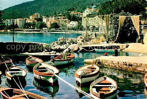 AK / Ansichtskarte Opatija_Istrien Panorama Hafen Opatija_Istrien