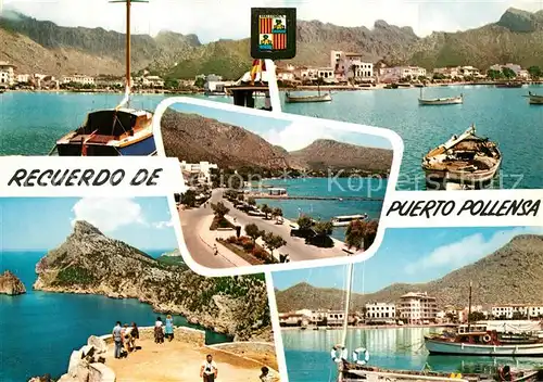 AK / Ansichtskarte Puerto_Pollensa Teilansichten Hafen Kuestenpanorama Puerto_Pollensa