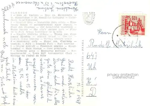 AK / Ansichtskarte Olomouc Dom Vaclava Olomouc