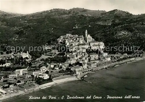 AK / Ansichtskarte San_Bartolomeo_del_Cervo Fliegeraufnahme Riviera dei Fiori San_Bartolomeo_del_Cervo