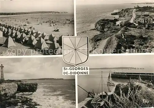 AK / Ansichtskarte Saint Georges de Didonne Strand Leuchtturm Fliegeraufnahme Saint Georges de Didonne