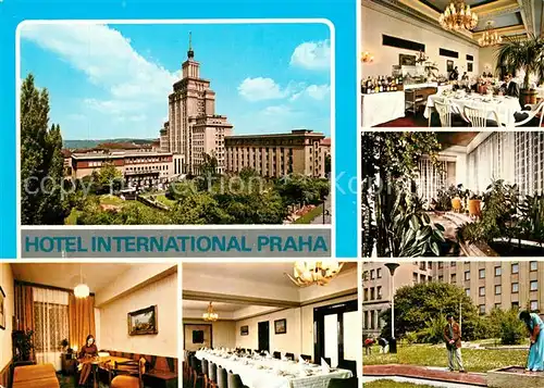 AK / Ansichtskarte Praha_Prahy_Prague Hotel International Minigolf Praha_Prahy_Prague