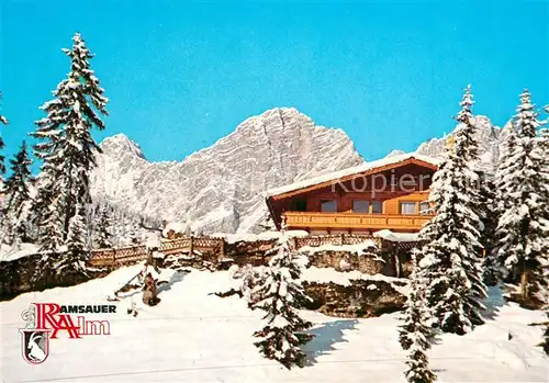 AK / Ansichtskarte Ramsau_Dachstein_Steiermark Alpen Restaurant Ramsauer Alm Ramsau_Dachstein