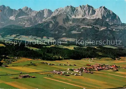 AK / Ansichtskarte Oberndorf_Tirol am Fusse des Kaisergebirge Fliegeraufnahme bei Kitzb?hel Oberndorf Tirol