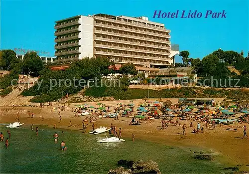 AK / Ansichtskarte Paguera_Mallorca_Islas_Baleares Hotel Lido Park Strand Paguera_Mallorca