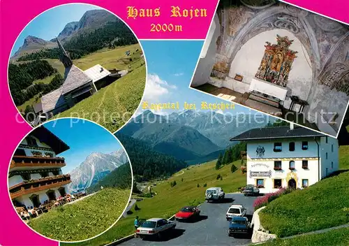 AK / Ansichtskarte Rojental_Reschen_See_Tirol Haus Rojen Kapelle  