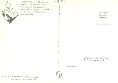AK / Ansichtskarte Bad_Heilbrunn Jodbad Panorama Bad_Heilbrunn