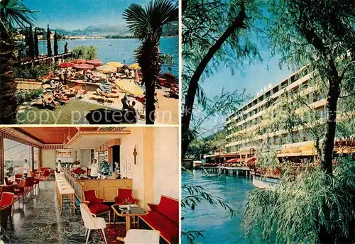 AK / Ansichtskarte Paradiso_TI Grand Hotel Eden Bar Terrasse Lago di Lugano Paradiso TI