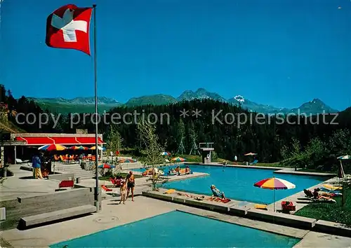 AK / Ansichtskarte St_Moritz_GR Carlton Kulm Sporting Club Schwimmbad St_Moritz_GR