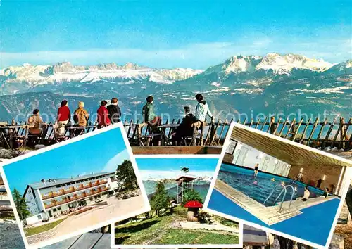 AK / Ansichtskarte Monte_Penegal Hotel Facchin Panorama Hallenbad Monte Penegal