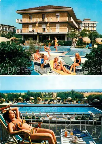 AK / Ansichtskarte Jesolo_Pineta Hotel Bauer Schwimmbad Jesolo Pineta