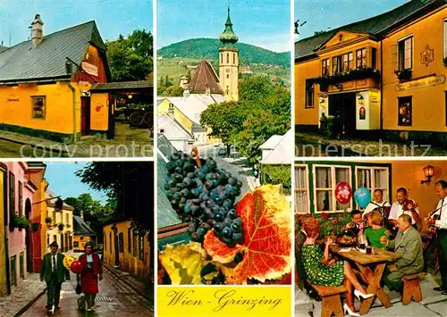AK / Ansichtskarte Grinzing_Wien Taverne de vin de renom mondial Details Grinzing Wien