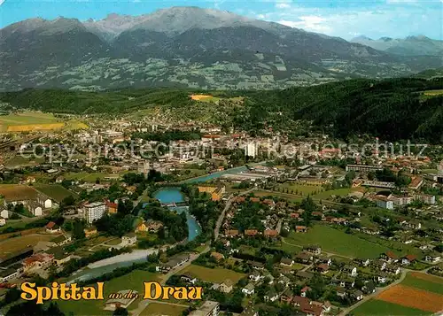AK / Ansichtskarte Spittal_Drau Fliegeraufnahme Spittal Drau