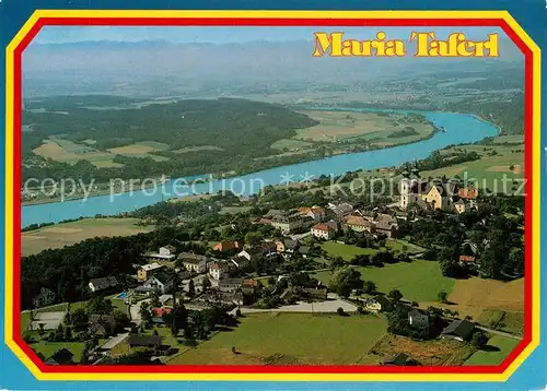 AK / Ansichtskarte Maria_Taferl Barocke Basilika Fliegeraufnahme Maria Taferl