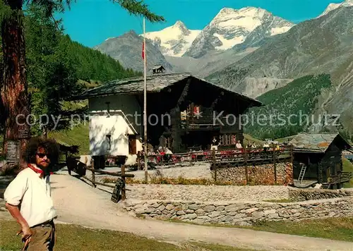AK / Ansichtskarte Saas Fee Restaurant zur Schaeferstube Saas Fee