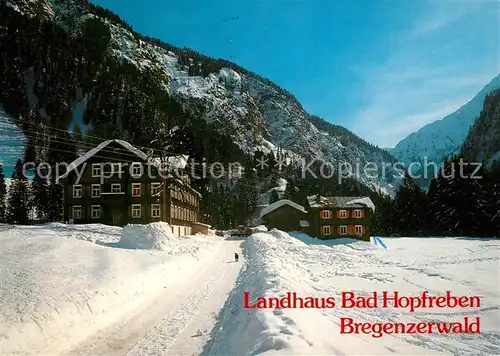 AK / Ansichtskarte Schoppernau_Vorarlberg Landhaus Bad Hopfreben Schoppernau Vorarlberg