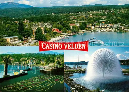 AK / Ansichtskarte Velden_Woerthersee Fliegeraufnahme Casino Velden Details  Velden Woerthersee