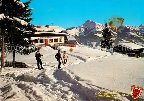 AK / Ansichtskarte Ellmau_Tirol Blattls Berggasthof mit Kitzbueheler Horn Ellmau Tirol