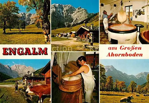AK / Ansichtskarte Hinterriss_Tirol Engalm am Grossen Ahornboden Panorama Kaeserei Hinterriss Tirol