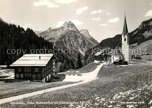 AK / Ansichtskarte Schr?cken_Vorarlberg Hotel Mohnenfluh mit K?nzelspitze  