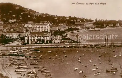 AK / Ansichtskarte Cannes_Alpes Maritimes Port Plage Cannes Alpes Maritimes