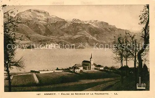 AK / Ansichtskarte Annecy_Haute Savoie Eglise de Sevrier Tournette Annecy Haute Savoie