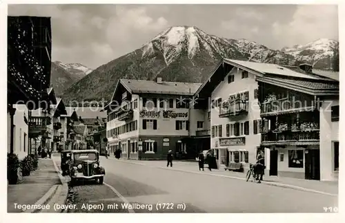 AK / Ansichtskarte Tegernsee Stadtpanorama Wallberg Tegernsee