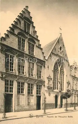 AK / Ansichtskarte Ypres_Ypern_West_Vlaanderen Facade de l Hospice Belle Ypres_Ypern