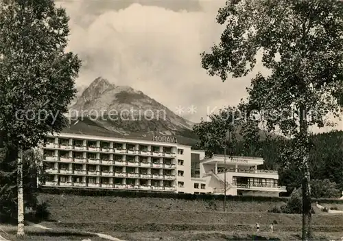 AK / Ansichtskarte Tatranska_Lomnica Zotavovna ROH Morava Vysoke Tatry Berghotel Hohe Tatra Tatranska Lomnica