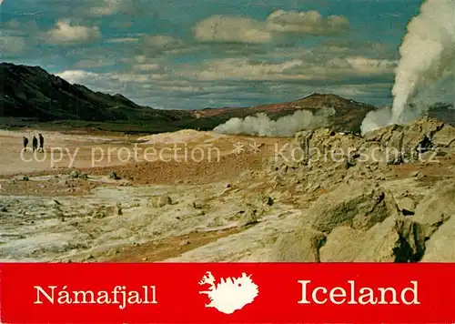 AK / Ansichtskarte Geysire_Vulcans_Geysers_Vulkane Namafjall Iceland Krafla 