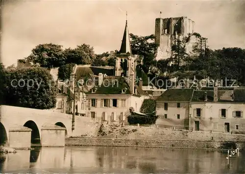 AK / Ansichtskarte Montrichard Chateau Eglise Sainte Croix Montrichard