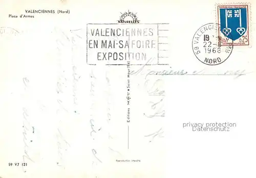 AK / Ansichtskarte Valenciennes Place d Armes Valenciennes