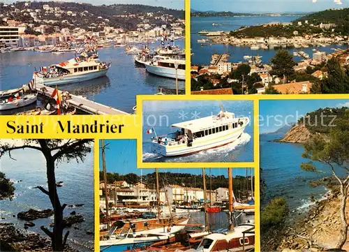 AK / Ansichtskarte Saint Mandrier sur Mer Hafen Panorama Saint Mandrier sur Mer