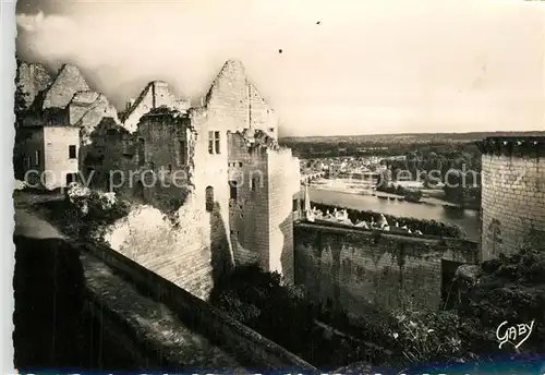 AK / Ansichtskarte Chinon_Indre_et_Loire Chateau Pont faubourg Saint Jacques Chinon_Indre_et_Loire