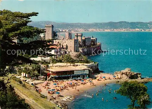 AK / Ansichtskarte La_Napoule_Plage Plage Chateau La_Napoule_Plage