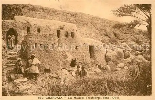 AK / Ansichtskarte Ghardaia Les Maisons Troglodytes dans l Oued Ghardaia
