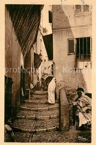 AK / Ansichtskarte Alger_Algerien Une rue arabe Alger Algerien