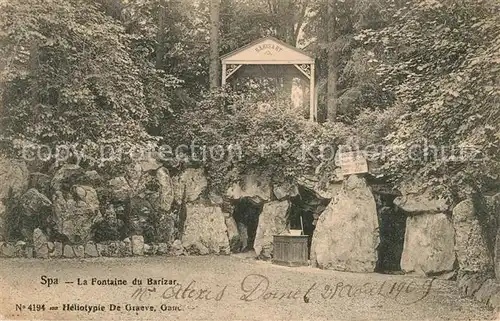 AK / Ansichtskarte Spa_Liege Fontaine du Barizar Spa_Liege