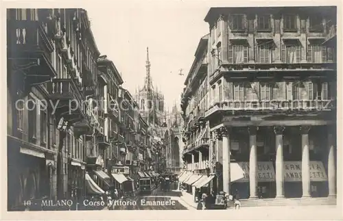 AK / Ansichtskarte Milano Corso Vittorio Emanuele Milano