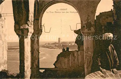 Rabat_Marokko Tour Hassan vue des Oudayas Rabat Marokko