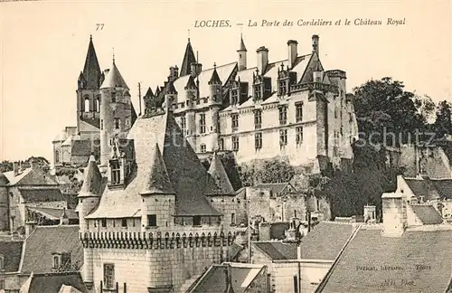 Loches_Indre_et_Loire La Porte des Cordeliers et le Chateau Royal Loches_Indre_et_Loire