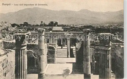 Pompei Casa dell  Imperatore di Germania Ruinen Antike Staette Pompei