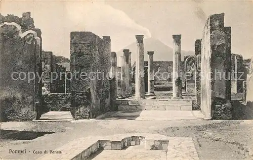 Pompei Casa di Pansa Ruinen Antike Staette Pompei